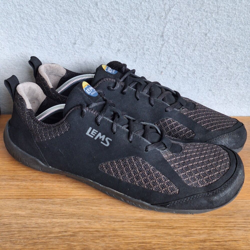 LEMS Primal 2 Barefoot Shoes Men’s 13 Black Minimalist Zero Drop Suede